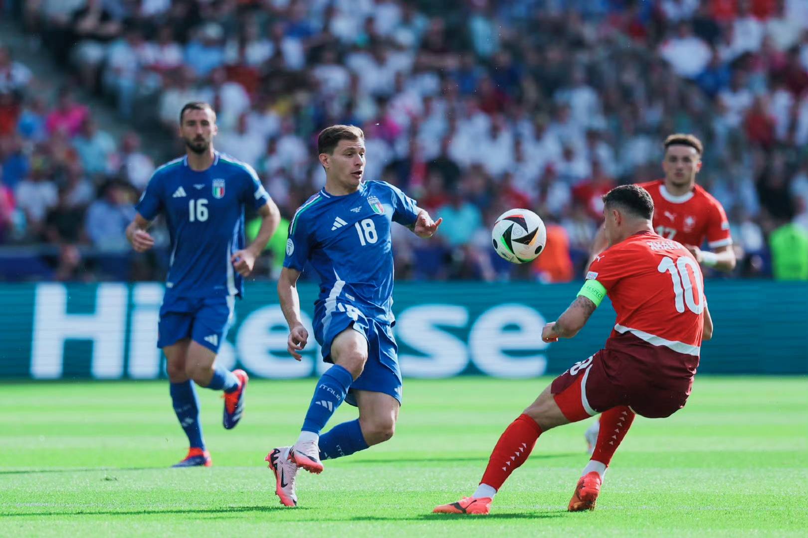 瑞士队历史性闯入欧洲锦标赛半决赛